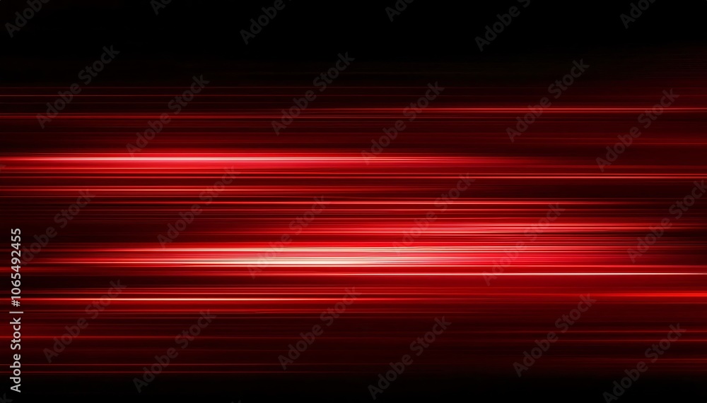 Wall mural horizontal red streaks create a dynamic abstract background, evoking speed and motion in a vibrant d