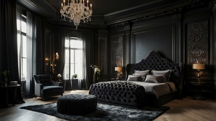 Fototapeta premium gothic modern interior design