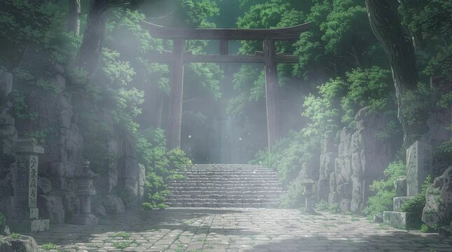 幻想的の世界、ループアニメーション、壁紙