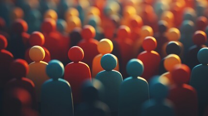 Obraz premium Concept of attracting followers and growing social media audience. 
