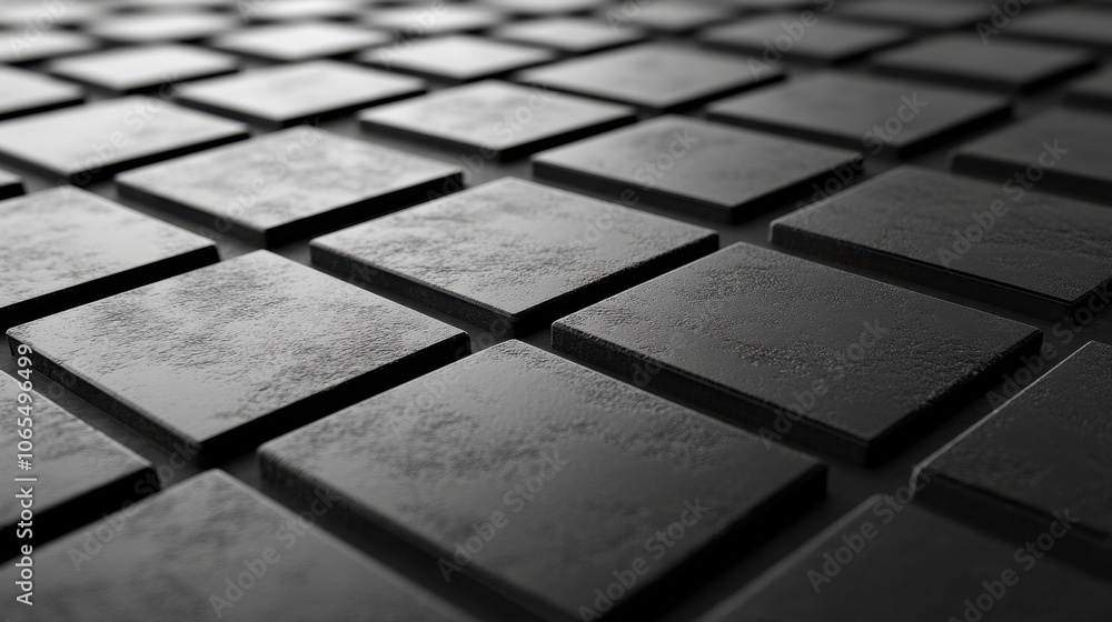 Aufkleber high-contrast grid: matte black with white intersecting lines in a matrix pattern, forming a deep pe
