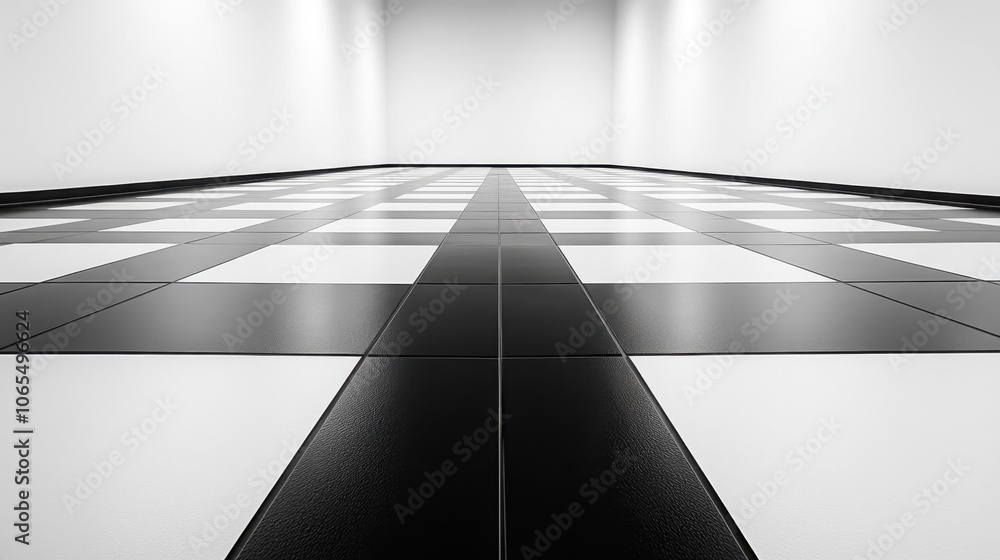 Poster high-contrast grid: matte black with white intersecting lines in a matrix pattern, forming a deep pe
