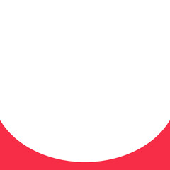 Obraz premium Minimalist Red Arc Curve