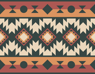 Native American Indian Designs, Navajo Pattern, Fabric Design Navajo, Concept Print Carpet Rugs Wallpaper Canvas Decoration Bohemian Fashion Ethnic Textile industry, etc.