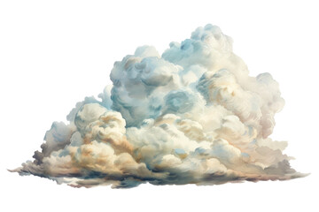 Obraz premium PNG Cloud clouds illustration painting.