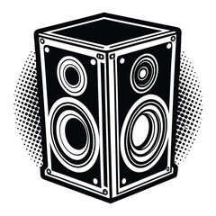 speaker on white background