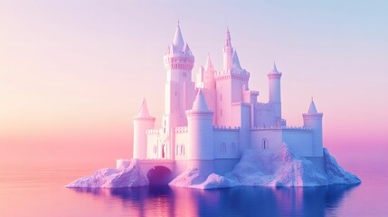 Castle Symbolizing Cybersecurity, security, digital, protection, technology