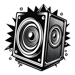 speaker on white background