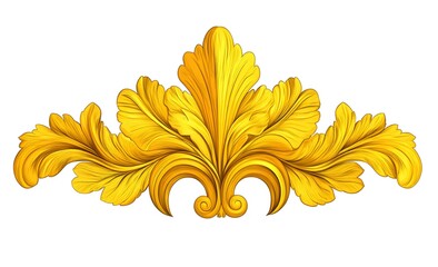 Golden Ornate Design Element