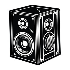 speaker on white background