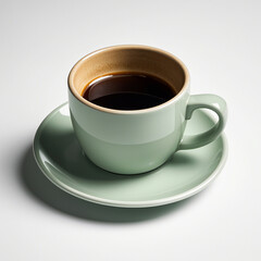 Naklejka premium coffee cup on white background