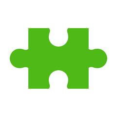 Fototapeta premium Puzzle Icon. Problem solving Missing piece