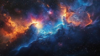 Obraz premium Explore the vibrant beauty of cosmic nebulas