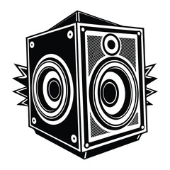 speaker on white background