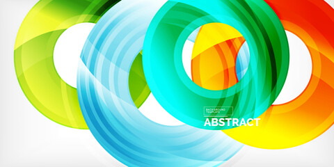 Fototapeta premium Circles, round elements, ring shapes premium background. Vector Illustration For Wallpaper, Banner, Background, Card, Book Illustration, landing page