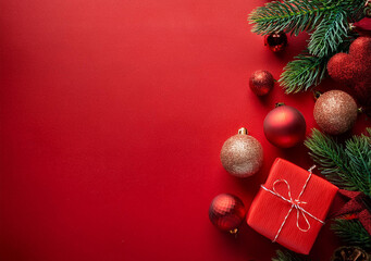 Merry Christmas and happy New Year background