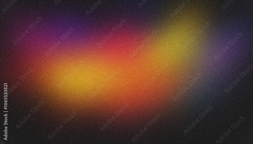 Poster visually appealing abstract background with seamless blend of warm and cool colors and grainy textur