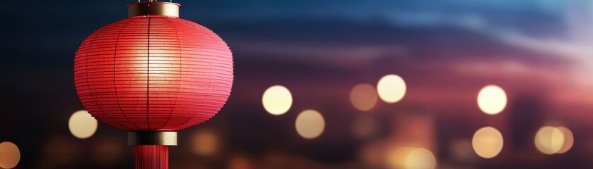 Blurry Lanterns in Outdoor Setting