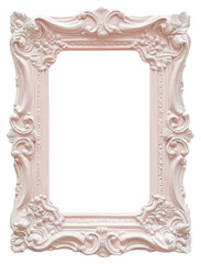 PNG Pale pink Renaissance frame vintage art decorative letterbox.
