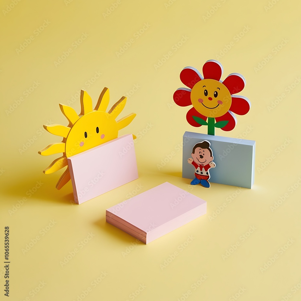 Fototapete business card isolated on gray background with shadows. mockup for your design