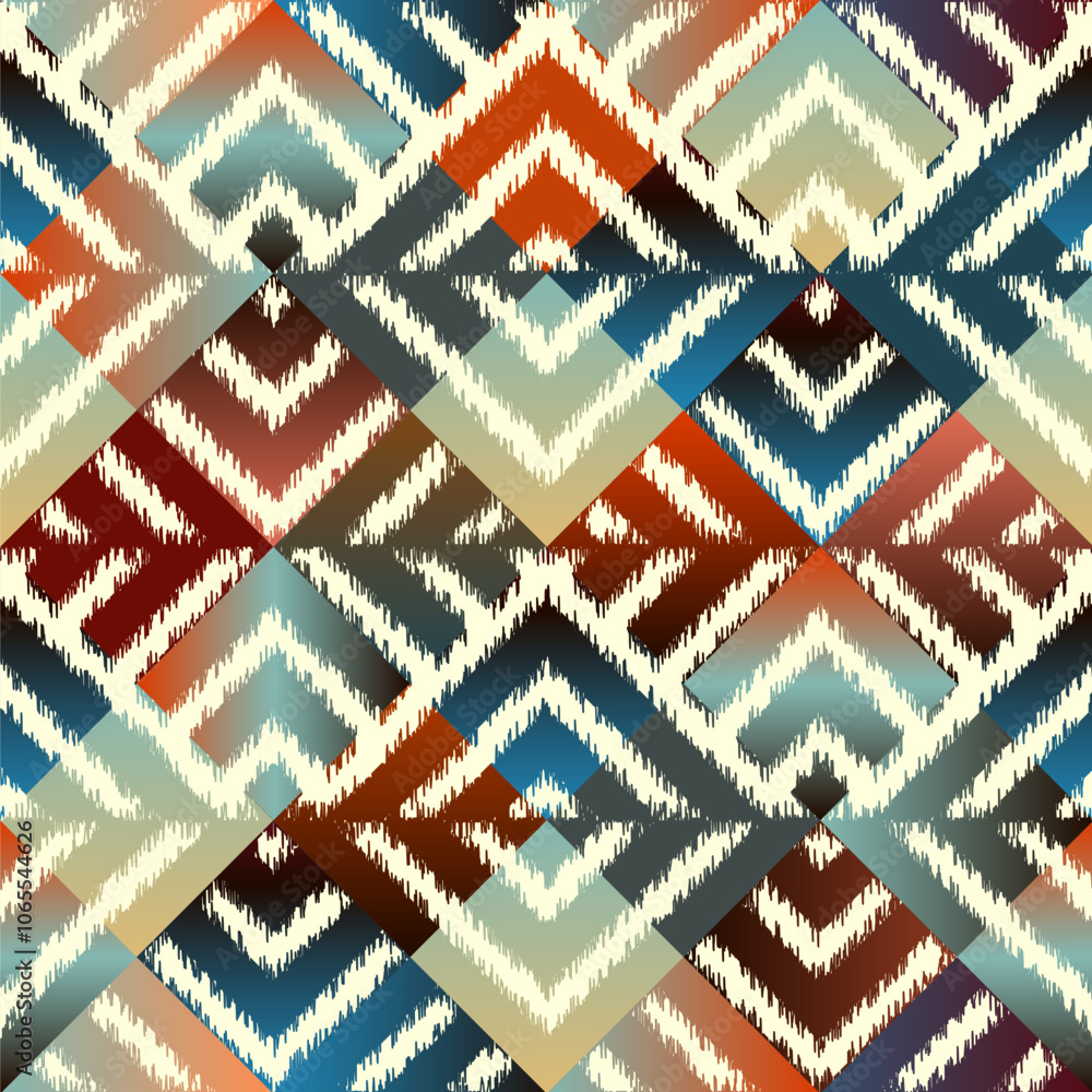 Poster ink fabric pattern