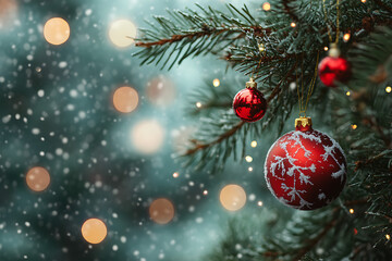 Christmas decoration celebrating merry christmas and happy new year