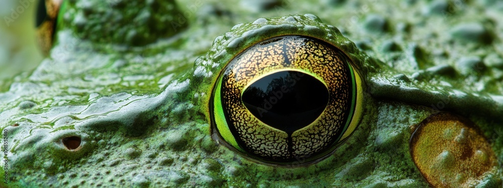 Aufkleber bumpy green frog skin texture, showcasing a moist, vibrant surface with intricate patterns and natur