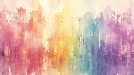 vibrant abstract art: exploring the beauty of digital painting and watercolor textures in rainbow colors