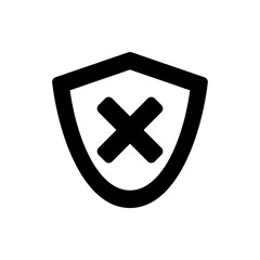 Obraz premium Security simple icon vector. Flat design. White background