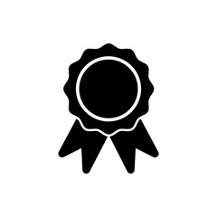 Rosette simple icon vector. Flat design. White background
