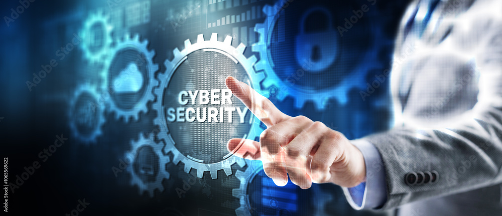 Poster internet cyber network security 2024. new level of security for your company