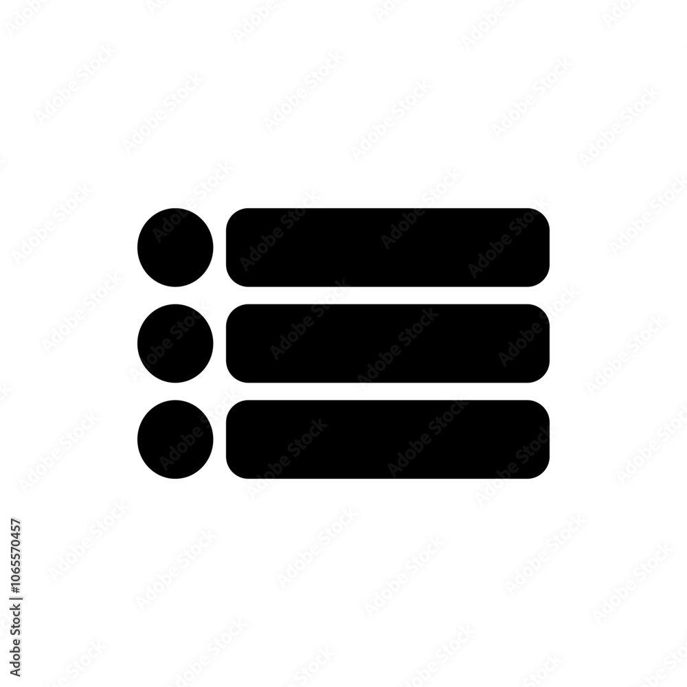 Poster menu simple icon vector. flat design. white background