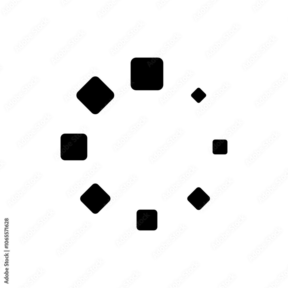 Poster loading simple icon, vector. flat design. white background