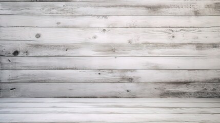 Obraz premium Minimalist Whitewashed Wood Planks Background