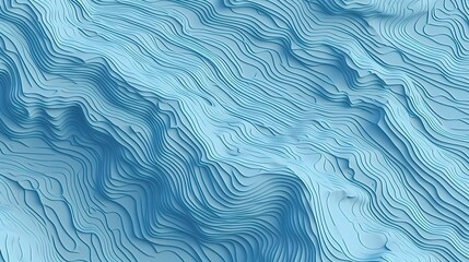Obraz premium Abstract Blue Topographic Contour Line Background