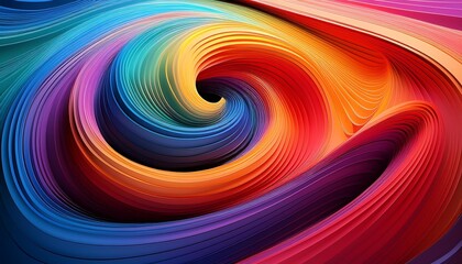 Abstract Colorful Wave Design Wallpaper