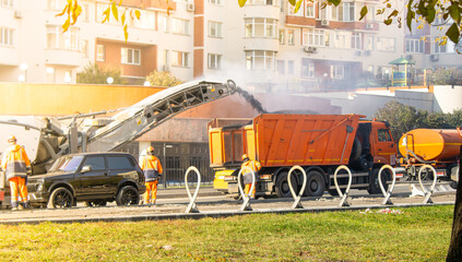 Urban Road Construction Projects Utilizing Heavy Machinery for Development and Improvement