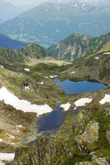Grosssee lake in Pitztal valley, the Austrian Alps	