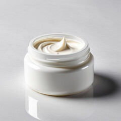 Luxurious Hydrating Face Cream in Minimalist Packaging with Clean Beauty, Self-Care, and Modern Design