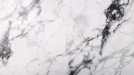 Fototapeta premium Elegant White Marble with Gray Veins Texture