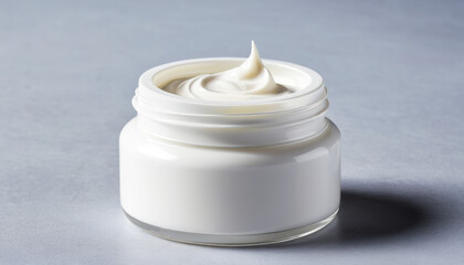 Luxurious Hydrating Face Cream in Minimalist Packaging with Clean Beauty, Self-Care, and Modern Design