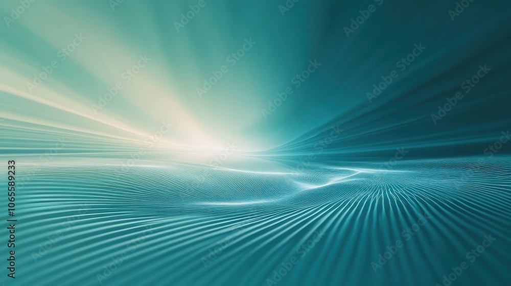 Poster abstract representation of light and texture creating a serene, fluid atmosphere.
