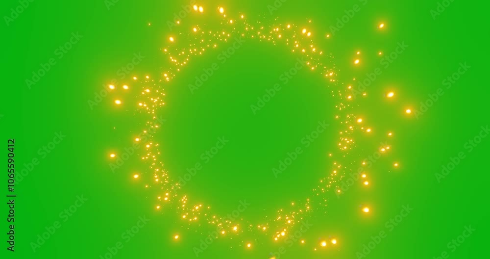 Aufkleber abstract background motion glow circle on green screen 3d animation