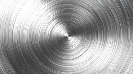 Fototapeta premium Top view of stainless steel texture with a brushed finish and soft reflections