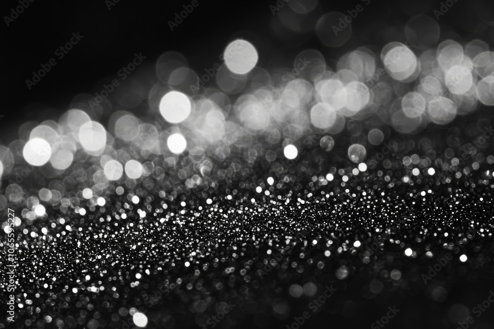 Aufkleber a stunning monochrome image featuring sparkling textures in black and white, blending elegance and s