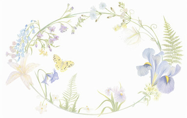 Flower arrangement with butterfly
