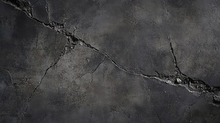 Top view of cracked concrete texture highlighting deep fissures for an aged, rustic appearance