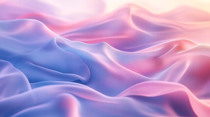 Obraz premium Explore the serene beauty of flowing fabric textures