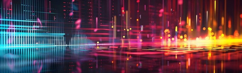 Obraz premium Music abstract background. Equalizer for music, showing sound waves with musical waves, the concept of a music equalizer vector. 