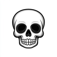 Obraz premium Closeup view of skull. The decoration element for Halloween.